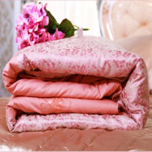 祥怡蠶絲被夏涼被雙人空調(diào)被春秋被四季被子 提花被套可拆卸洗滌 浪漫情調(diào)-紅駝 100%桑蠶絲 200*230cm